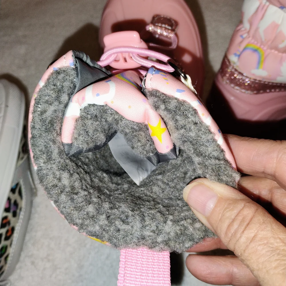 Cozy Pink Snow Boots and Multicolor Slip-On Shoes for Kids